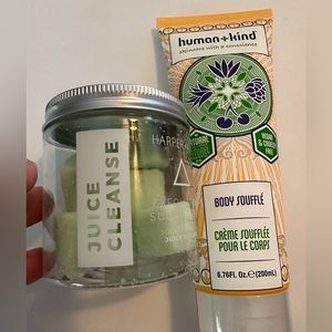Brand new human+Kind body soufflé and Harper & Ari exfoliating sugar scrub